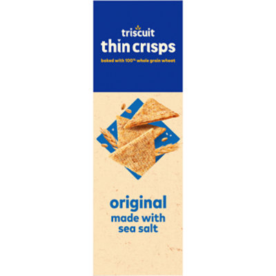 Triscuit Thin Crisps Original Whole Grain Wheat Vegan Crackers - 7.1 Oz - Image 2