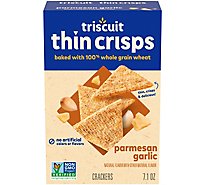 Triscuits Thin Crisps Parmesan Garlic Non Gmo - 7.1 Oz