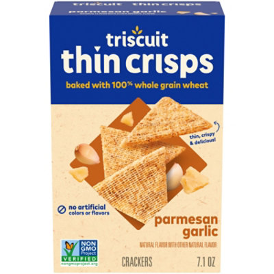 Triscuits Thin Crisps Parmesan Garlic Non Gmo - 7.1 Oz
