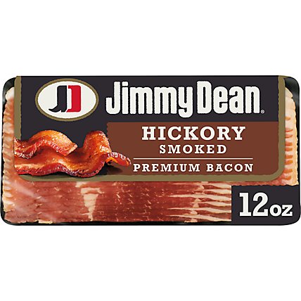 Jimmy Dean Premium Hickory Smoked Bacon - 12 Oz - Image 1