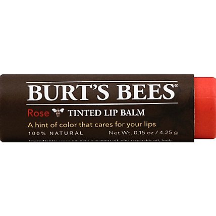 Burts Bees Lip Balm Rose Tinted - .15 Oz - Image 2