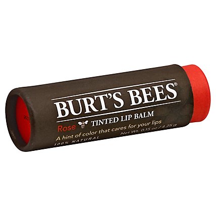 Burts Bees Lip Balm Rose Tinted - .15 Oz - Image 1