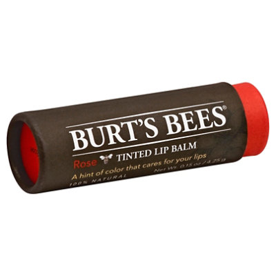 Burts Bees Lip Balm Rose Tinted .15 Oz Safeway