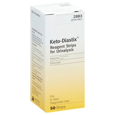 Keto-Diastix Reagent Strps - 50 Count - Image 1