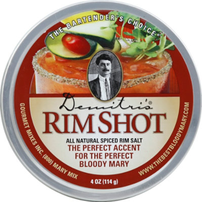 Demitris Rimshot Bloody Mary Rimmer All Natural Spiced Rim Salt - 4 Oz - Image 2