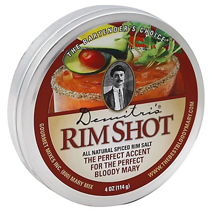 Demitris Rimshot Bloody Mary Rimmer All Natural Spiced Rim Salt - 4 Oz - Image 1