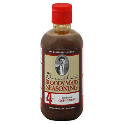 Demitris Bloody Mary Seasoning Classic Recipe All Natural - 8 Oz