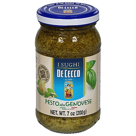 De Cecco Pasta Sauce Pesto Alla Genovese Jar - 7 Oz