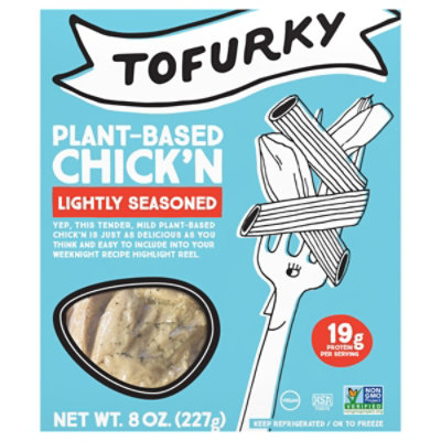 Tofurky Lightly Seasoned Chick N - 8 Oz