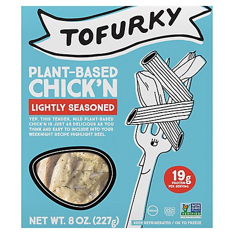 Tofurky Lightly Seasoned Chick N - 8 Oz
