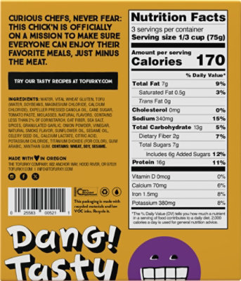 Tofurky Slow Roasted Chickn Bbq Style - 8 Oz - Image 5