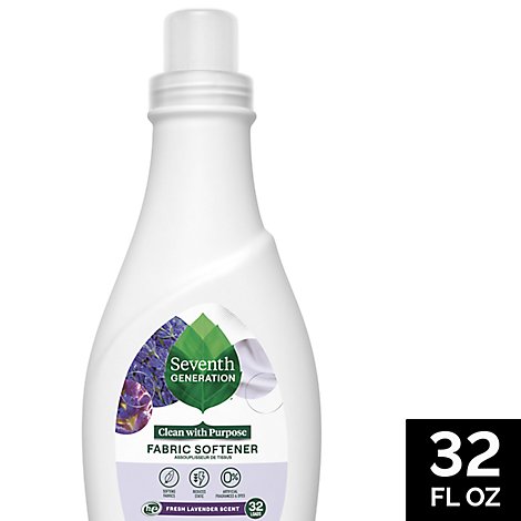 Seventh Generation Fabric Softener Liquid Fresh Lavender Scent - 32 Fl. Oz.