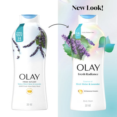 Olay Fresh Outlast Body Wash with Notes of Birch Water & Lavender - 22 Fl. Oz. - Image 8