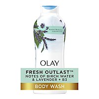 Olay Fresh Outlast Body Wash with Notes of Birch Water & Lavender - 22 Fl. Oz. - Image 1