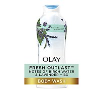 Olay Fresh Outlast Body Wash Birch Water & Lavender 22 fl oz