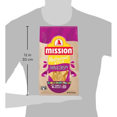 Mission Tortilla Chips Restaurant Style Thin & Crispy - 9 Oz - Image 5