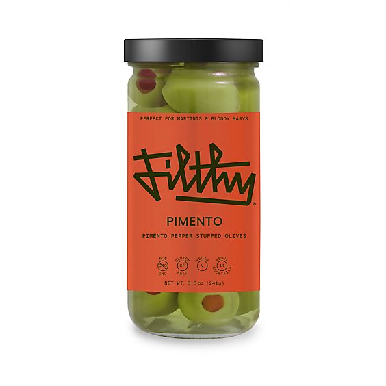 Filthy Pimento Olives - 8 Oz