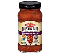 Bertolli Rustic Cut Pasta Sauce with Hearty Vegetables Roasted Garlic Jar - 23 Oz