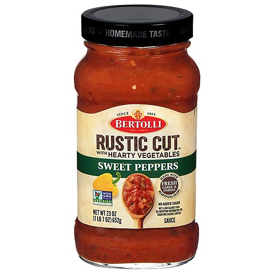 Bertolli Rustic Cut Sweet Peppers Sauce - 23 Oz