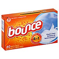 Bounce Fabric Softener Dryer Sheets Fresh Linen - 40 Count - Image 1