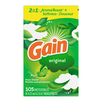 Gain Dryer Sheets Original - 105 Count - Image 1