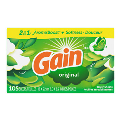 Gain Dryer Sheets Original - 105 Count