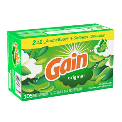 Gain Dryer Sheets Original - 105 Count - Image 2