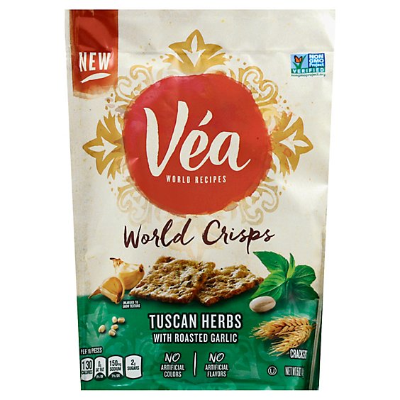 Vea World Crisps Tuscan Herbs with Roasted Garlic - 5 Oz