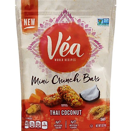 Vea Snacks Mini Crunch Bars Thai Coconut - 5 Oz - Image 2