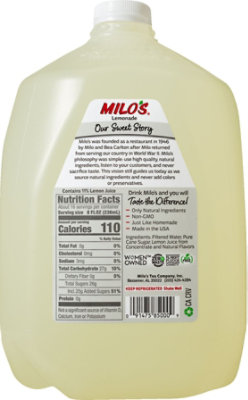 Milos Lemonade Chilled - 128 Oz - Image 6