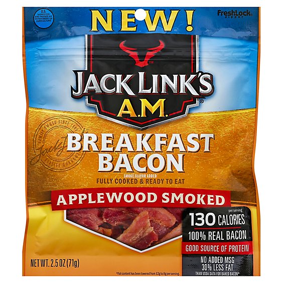 Jack Links Jerky Am Applewood Smoked Bacon 12 Count - 2.5 Oz