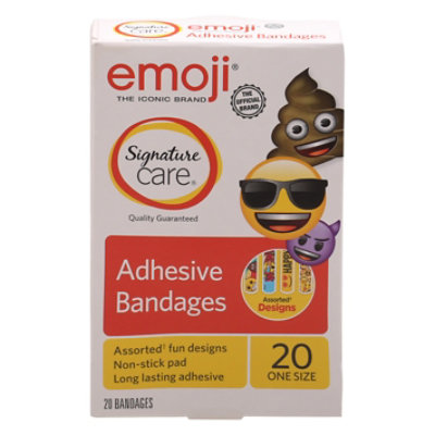 Signature Select/Care Adhesive Bandages Emoji One Size - 20 Count - Image 4