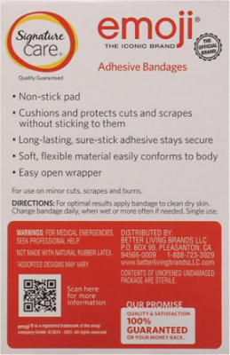 Signature Select/Care Adhesive Bandages Emoji One Size - 20 Count - Image 5