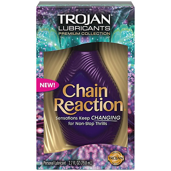 Trojan Chain Reaction Long Lasting Personal Lubricant Bottle - 2.7 Oz