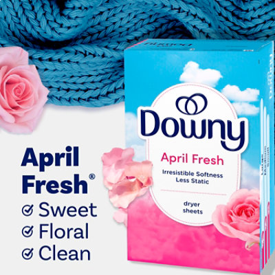 Downy Fabric Softener Dryer Sheets April Fresh - 240 Count - Image 3