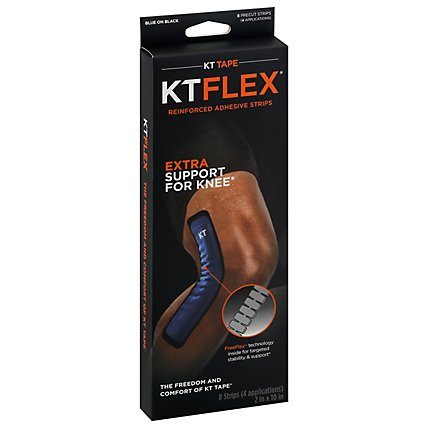 Kt Tape Flex Reinforced Adhesive Strips - 8 Count - Image 1