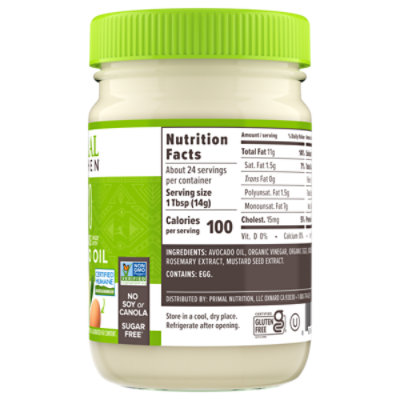 Primal Kitchen Avocado Oil Mayo - 12 Oz - Image 2