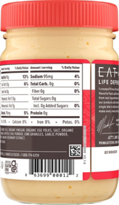Primal Kitchen Chipotle Lime Mayo - 12 Oz - Image 6