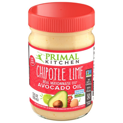 Primal Kitchen Mayo made with Avocado Oil Variety Pack, Original & Chipotle  Lime, Whole30 Approved, Certified Paleo, and Keto Certified, 12 Ounces,  Pack of 2 Original & Chipotle Lime 12 Fl Oz (Pack of 2)