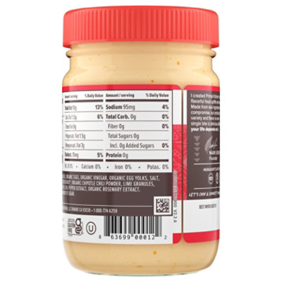 Primal Kitchen Chipotle Lime Mayo - 12 Oz - Image 3