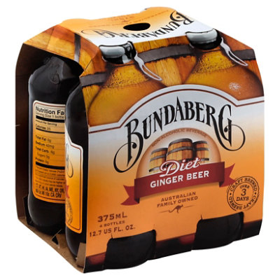 Bundaberg Diet Ginger Beer - 4-12.7 Fl. Oz.