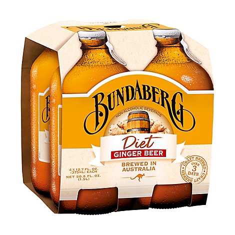Bundaberg Diet Ginger Beer - 4-12.7 Fl. Oz.