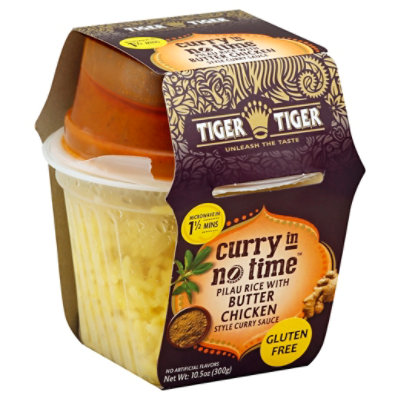 Tiger Tiger Pilau Rice With Butter Chicken Style Curry Sauce Gluten Free - 10.5 Oz - Image 1