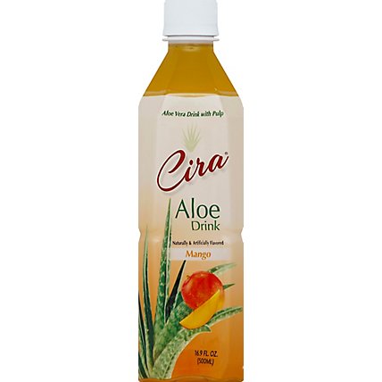 Cira Aloe Drink Mango - 16.9 Fl. Oz. - Image 2