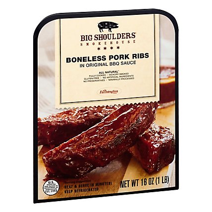 Big Shoulders Boneless Ribs In BBQ Sauce - 16 Oz - Image 1