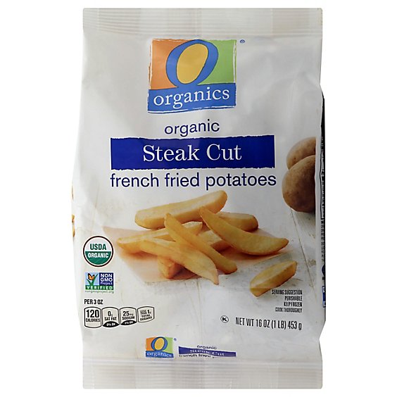 O Organics French Fries Steak Cut - 16 Oz