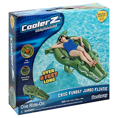 Bestway CoolerZ Crocodile Jumbo Floatie - Each