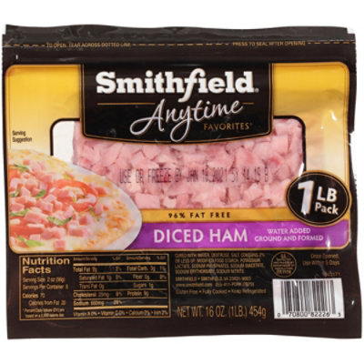 Smithfield Anytime Favorites Hickory Smoked Diced Ham - 16 Oz - Image 2