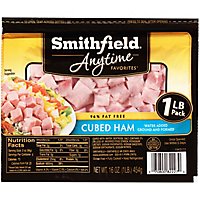 Smithfield Anytime Favorites Hickory Smoked Cubed Ham - 16 Oz - Image 3