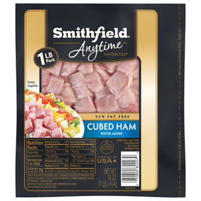 Smithfield Anytime Favorites Hickory Smoked Cubed Ham - 16 Oz - Image 3